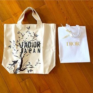 New Dior Limited Canvas Tote Bag